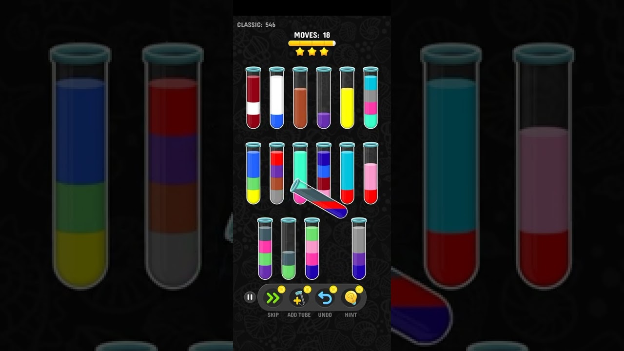 Color water sort 3d level 546