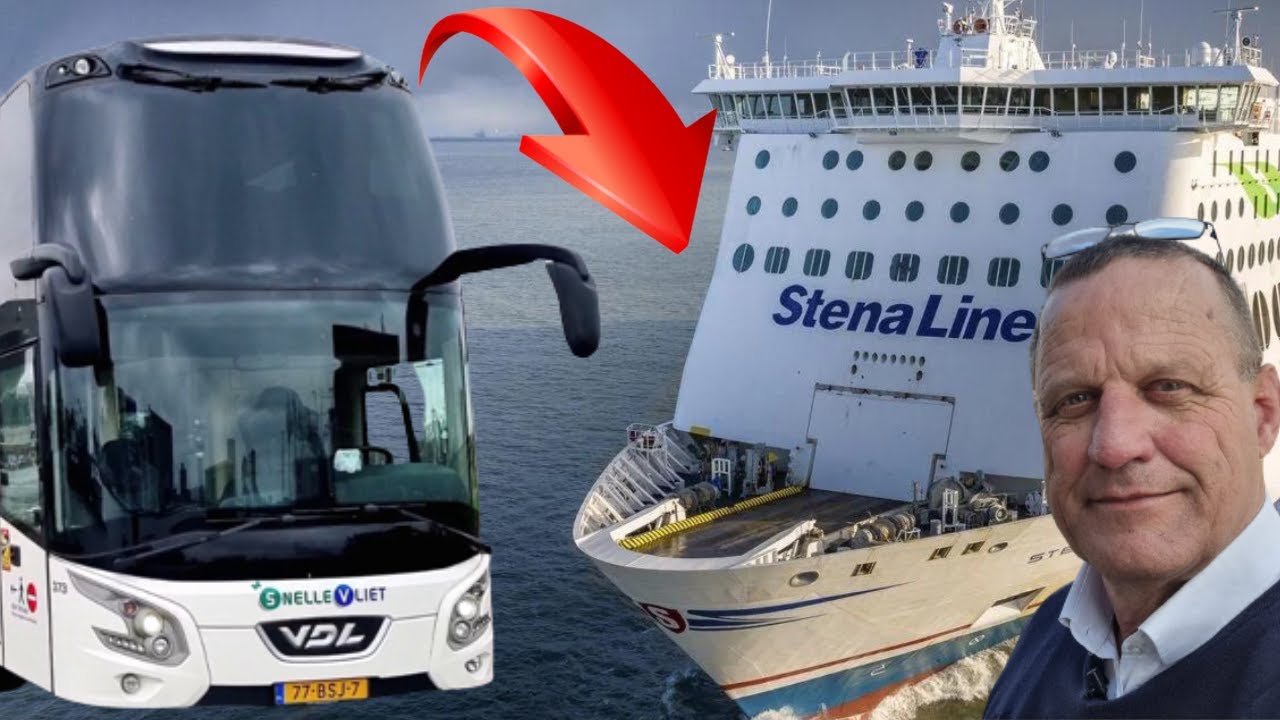 DE TOURINGCAR OP DE STENA BRITANNICA NAAR HARWICH ! EEN BEZOEK AAN OXFORD, STONEHENGE EN SALISBURY !