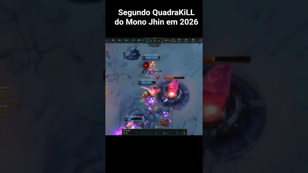 Segundo QuadraKiLL do Mono Jhin em 2026 