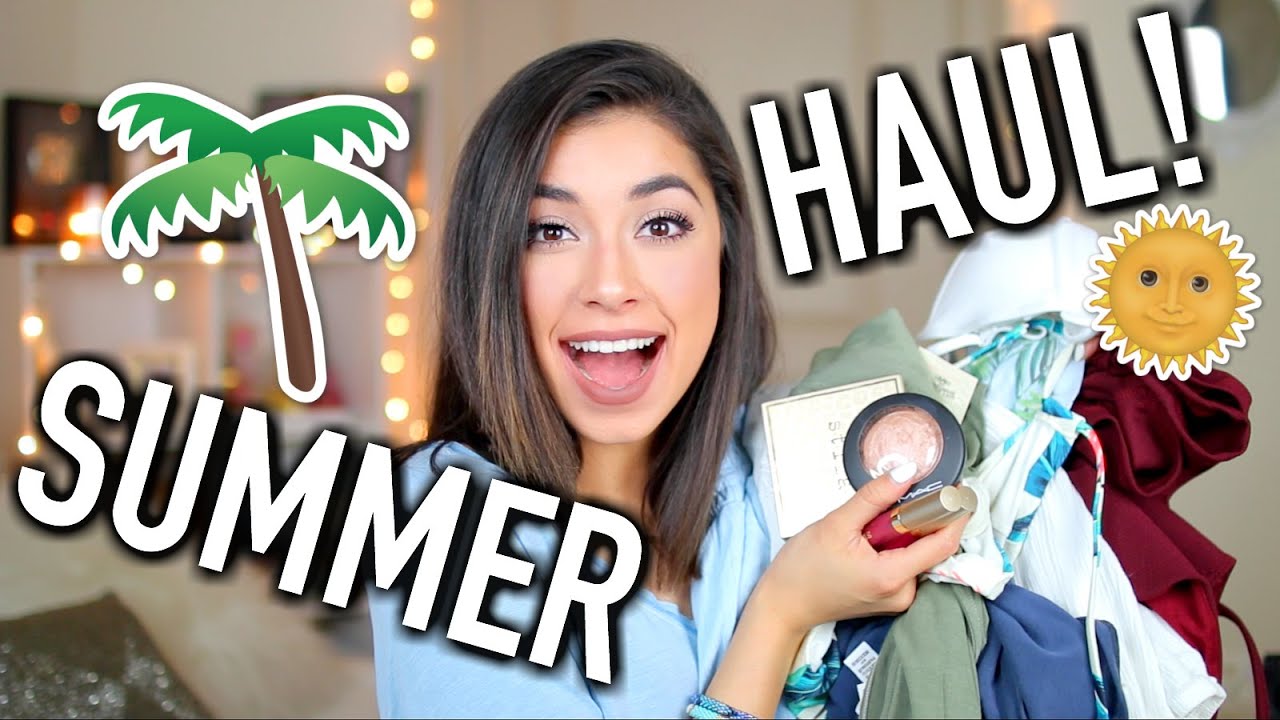 Huge Summer Haul - Clothes, Makeup, Shoes, Jewelry! (Try On Haul)