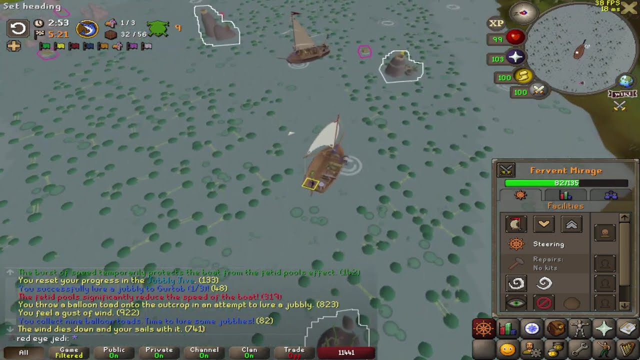 jubbly jive guide - marlin route OSRS