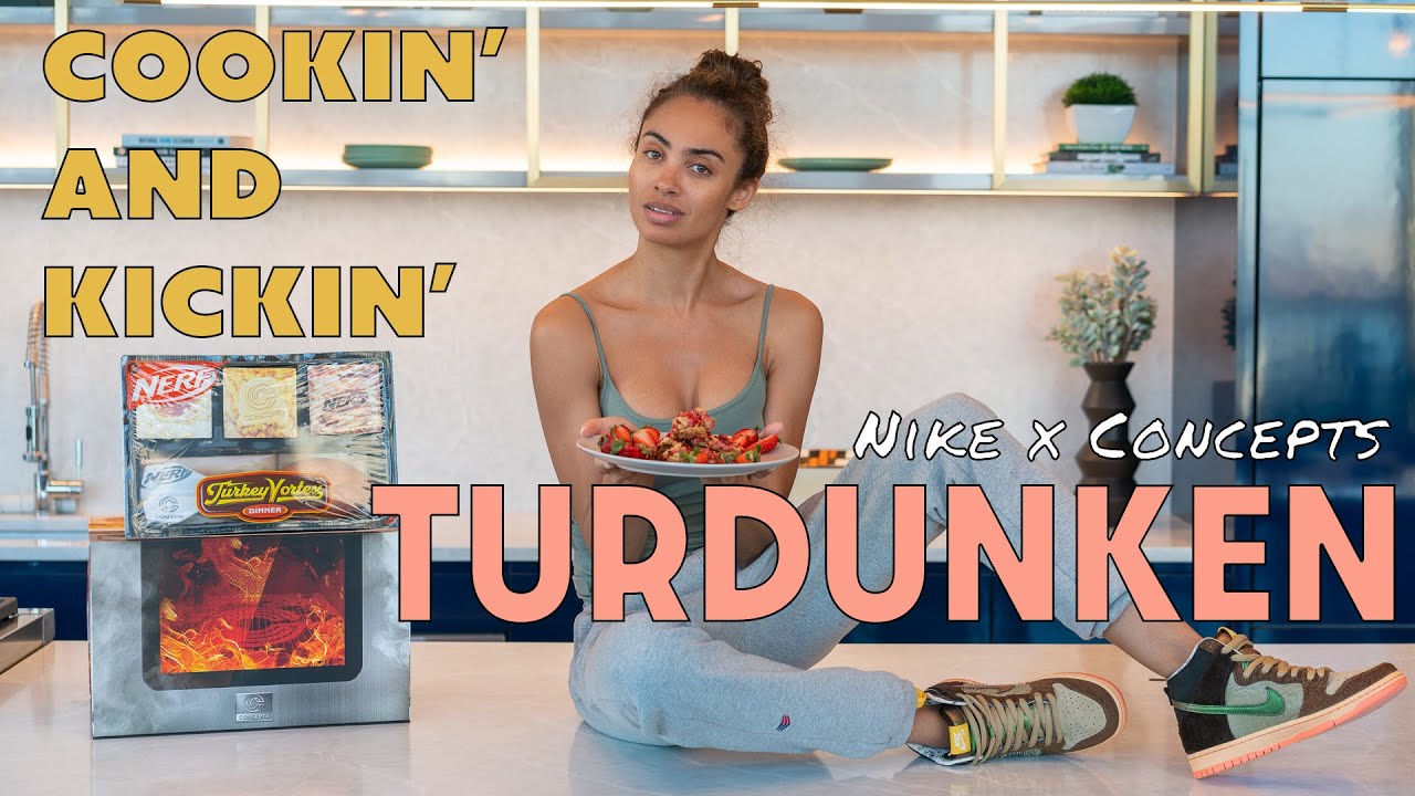 COOKING A TURDUNKEN FOR THANKSGIVING! Nike SB Dunk High Concepts Unboxing and Review