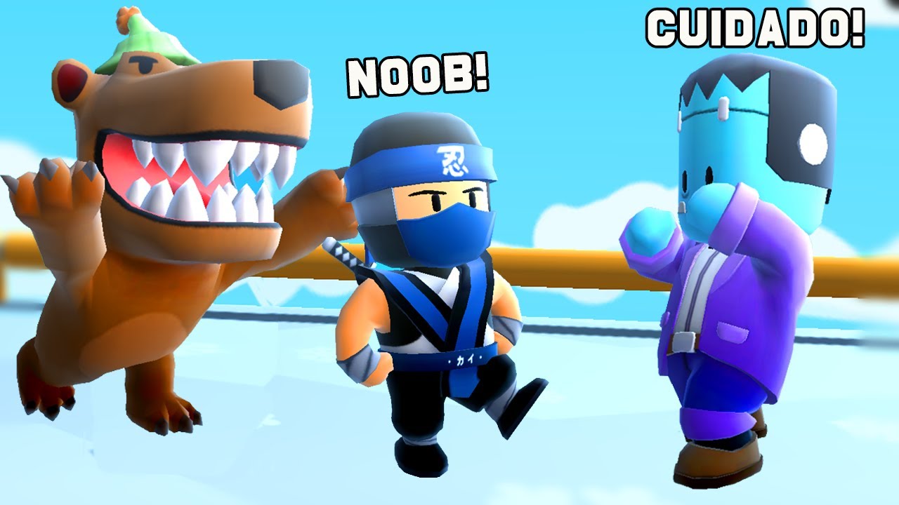 O FRANKENSTEIN SALVOU O NINJA DESUMILDE DO URSO MALVADO NO STUMBLE GUYS