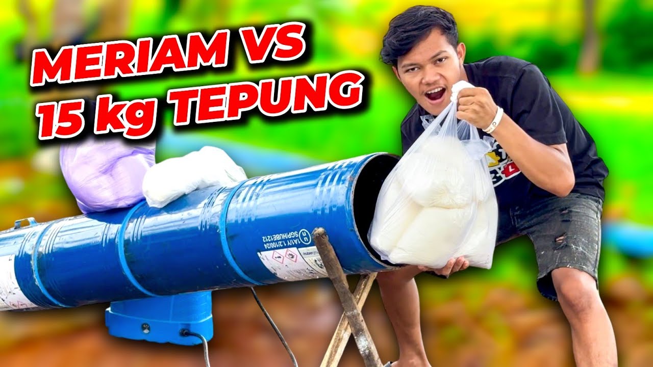 EKSPERIMEN MERCON SPIRTUS DRUM VS 15 kg TEPUNG !!!