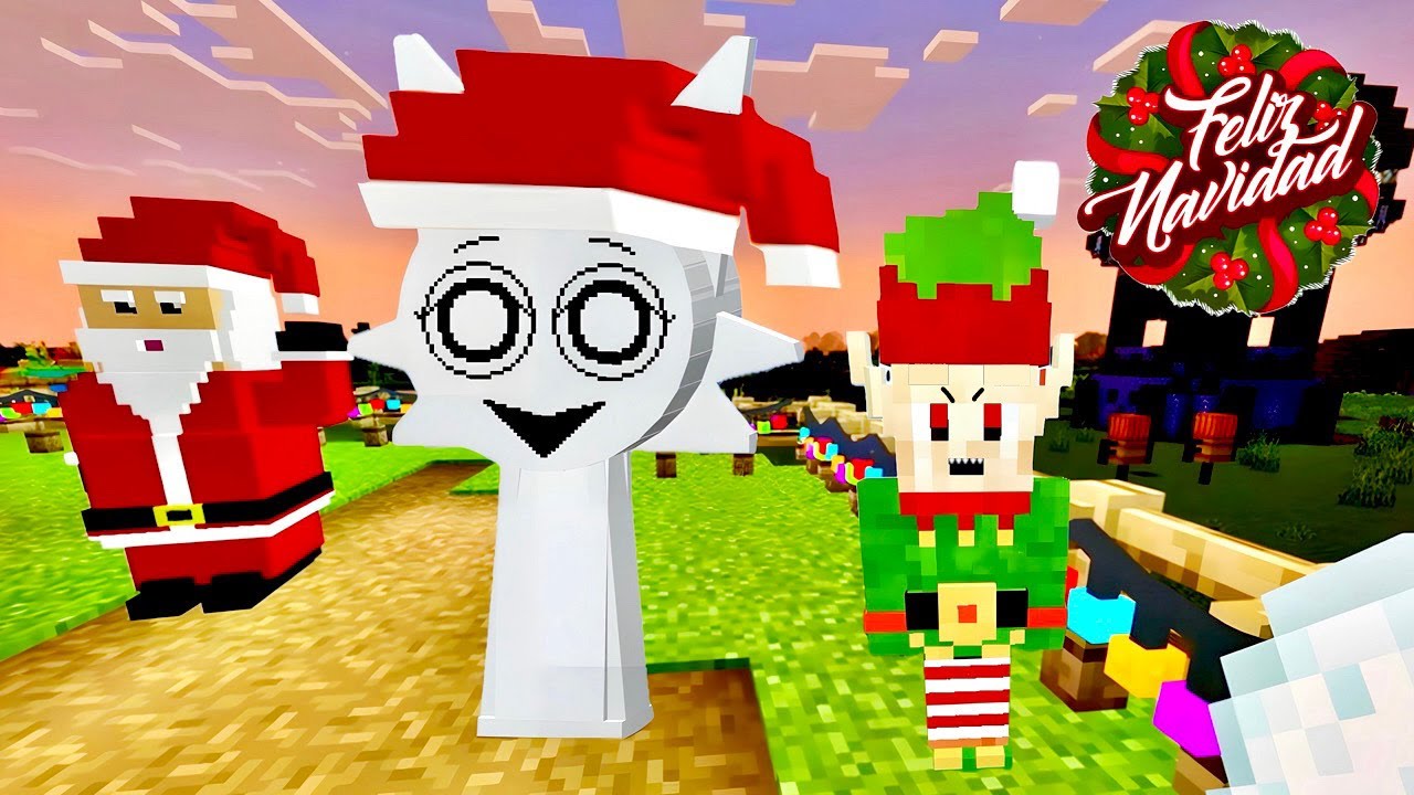 NAVIDAD EN SPRUNKI MINECRAFT ES MÁS DIVERTIDA