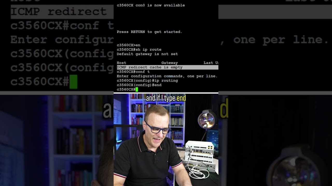 Turn a switch into a router (layer 3 switch) #shorts #router #switch #ccna #internet