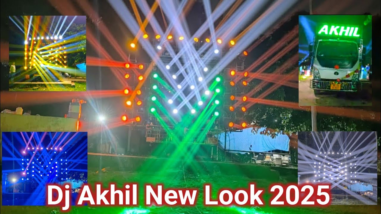 Dj Akhil Angul  New Set Up Look  2025 Light Program Video By-B.K Dj Collection 