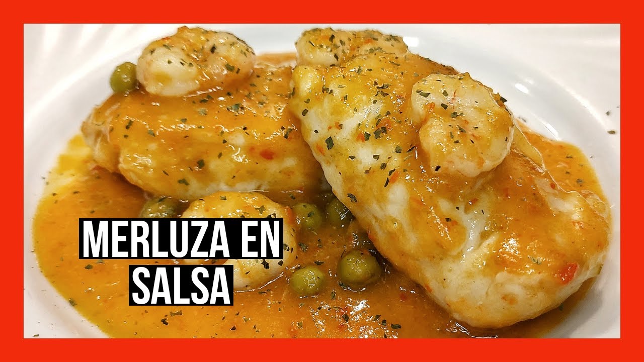 Cómo hacer MERLUZA EN SALSA con gambas. Merluza en salsa fácil.