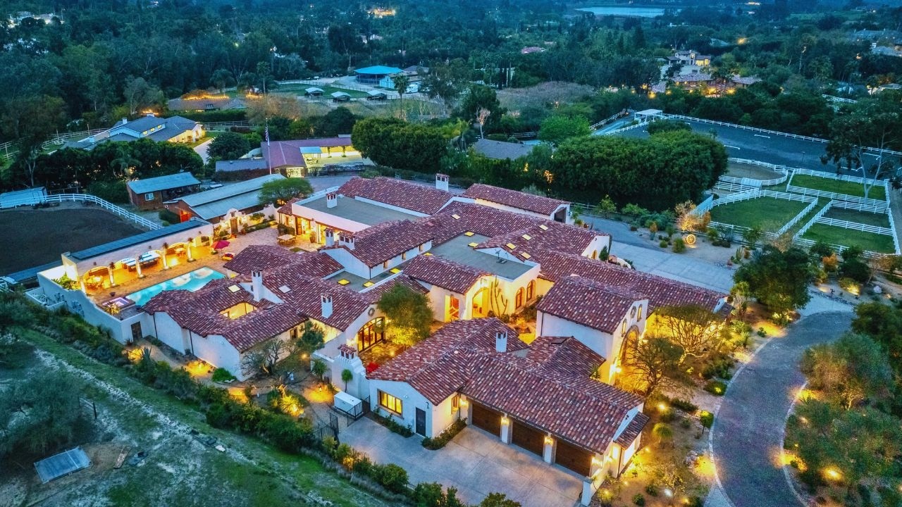 Touring a 12,000 SQFT Spanish Compound with a Private Saloon 🍷🔥