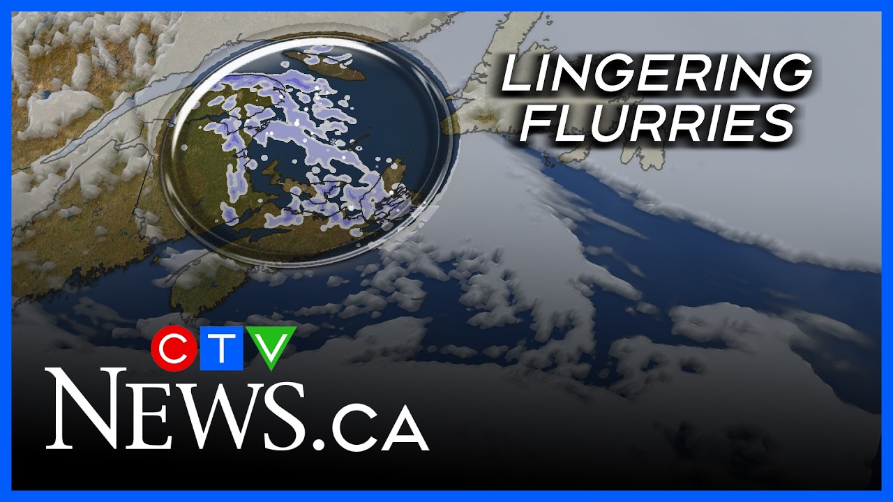 Snowy start gives way to scattered flurries