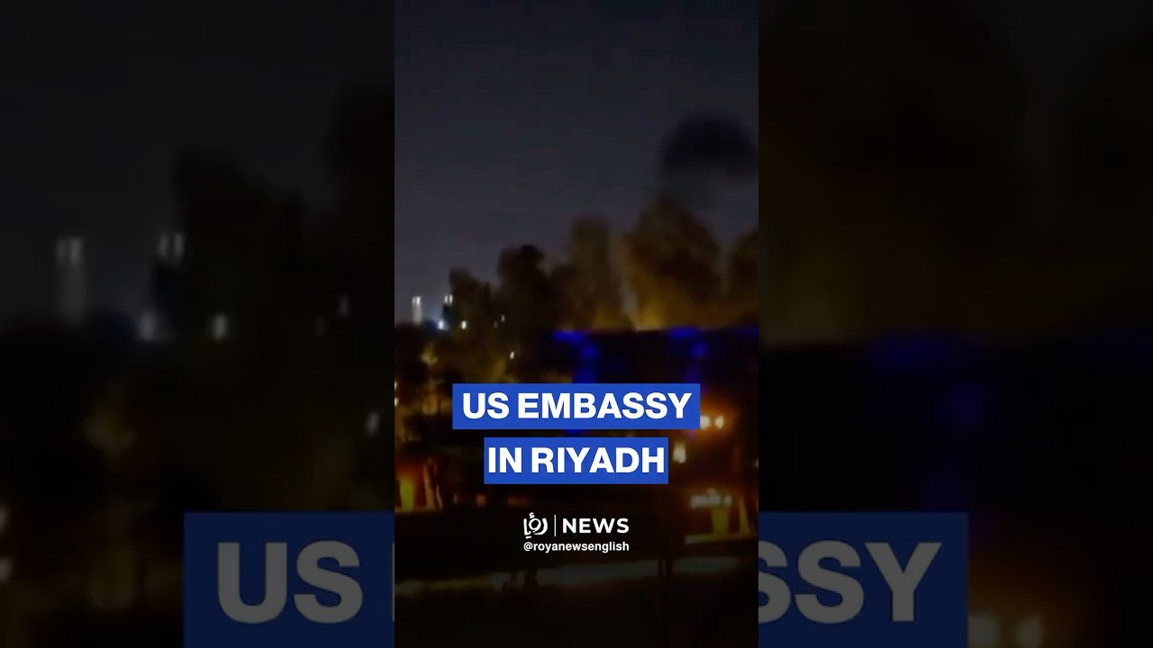 Smoke rises from US embassy in Riyadh after attack