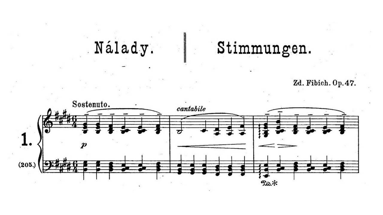Zdeněk Fibich – Moods, Impressions, and Souvenirs, Op.47 – Book 1-2