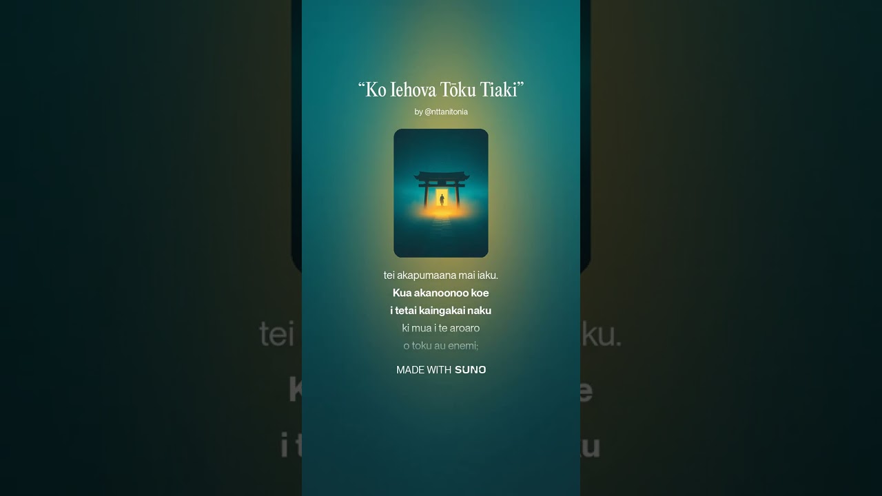 “Ko Iehova Tōku Tiaki”
