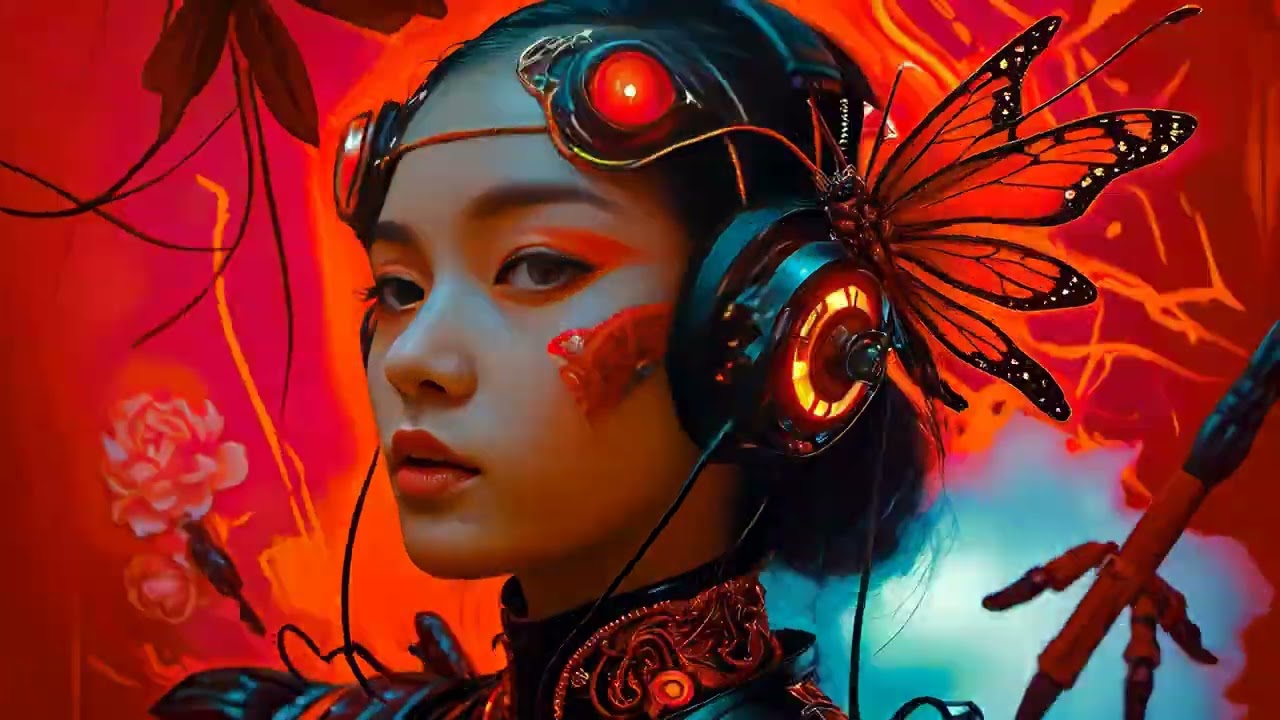 AI Added Circuits to The Leather (Cyberpunk DIY 4K) | Den Dragon - Enjoy Playlist! #aiart #pov