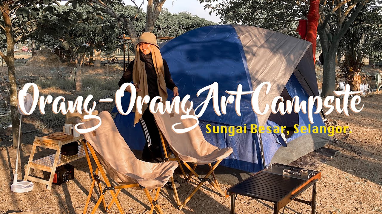 Camping dikelilingi Sawah Padi di Orang-Orang Art Campsite, Sungai Besar Selangor (Naturehike)