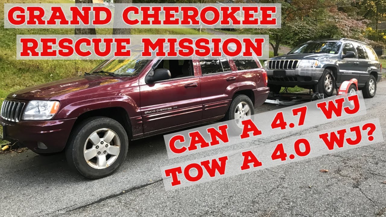 How To Tow a Grand Cherokee with a Grand Cherokee - Getting Our New PROJECT JEEP Home