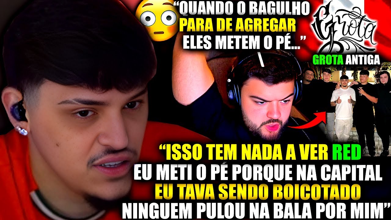 EITA!😳LUAN EXPÕE REAL MOTIVO DA SUA SAÍDA DA GROTA AO REAGIR O LUQUET4 FALANDO SOBRE ANTIGA GROTA!
