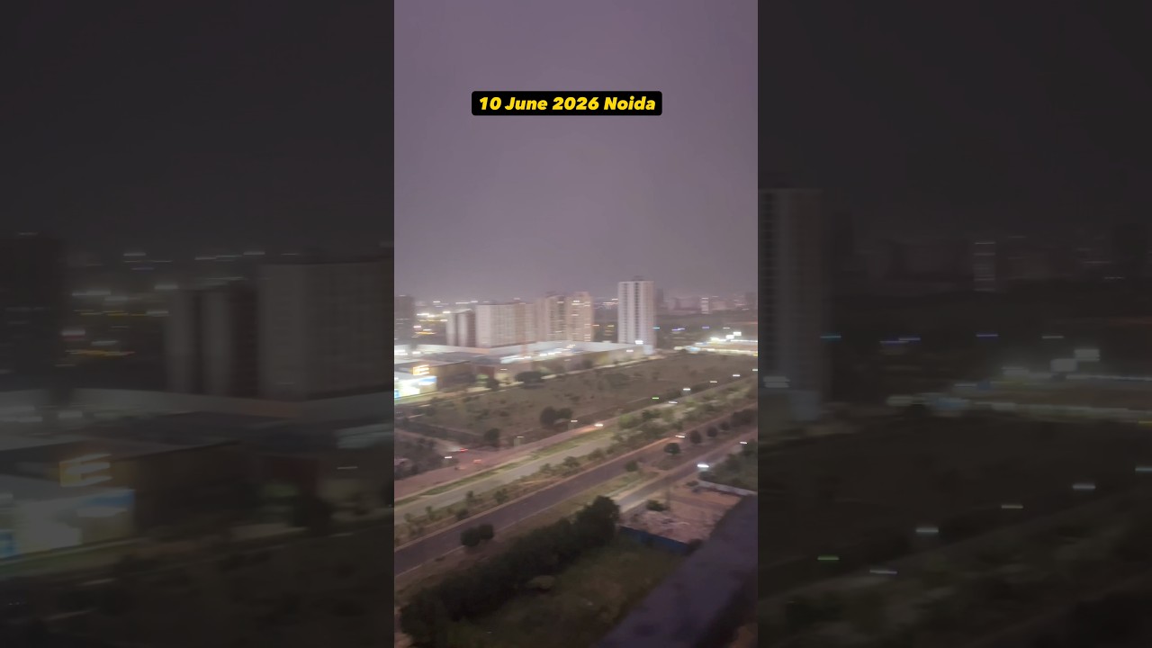 Raat ka khel 🤪 #rain #noida #greaternoida #greaternoidawest #delhincr