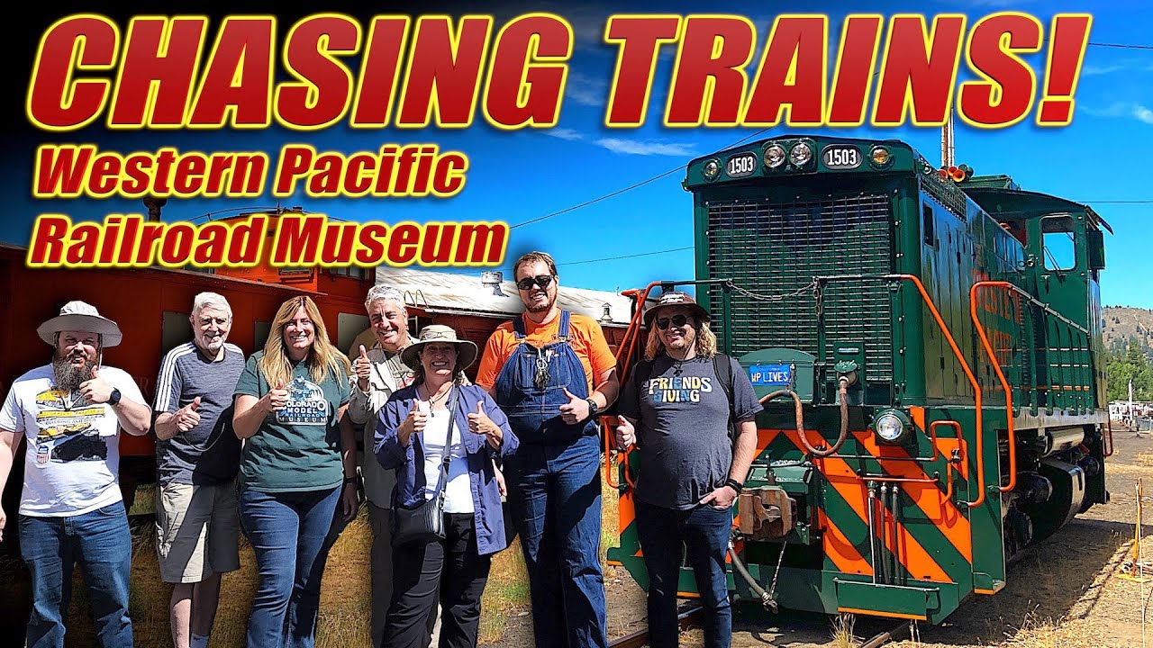 Chasing Trains! Western Pacific Museum Keddie Wye Feather River Canyon