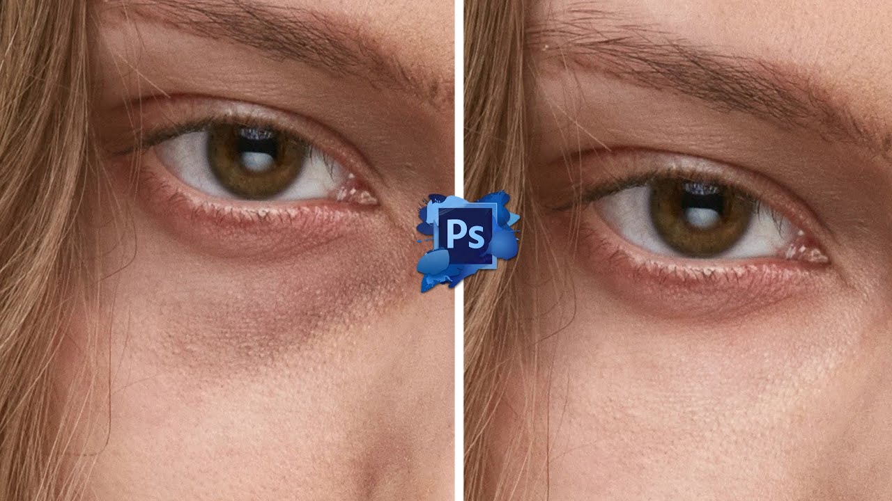 eye bags removing tutorial in photoshop