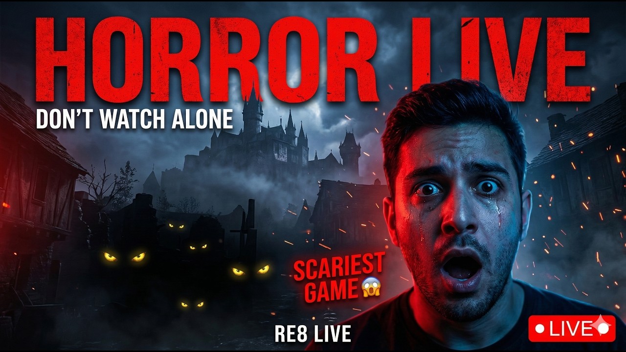 DON’T WATCH ALONE 😨 | Resident Evil Village LIVE Gameplay Hindi | RE8  resident evil village live