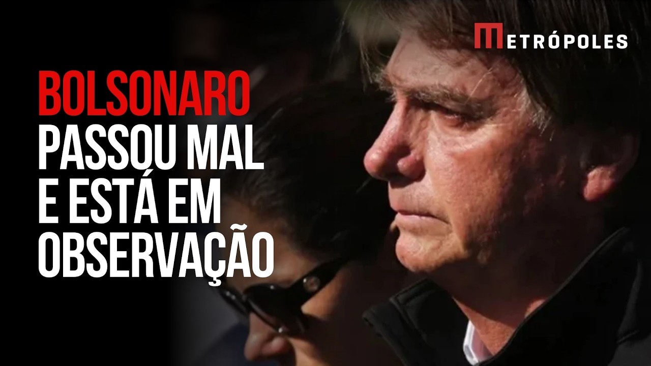 Bolsonaro passou mal e est&aacute; em observa&ccedil;&atilde;o, diz Carlos