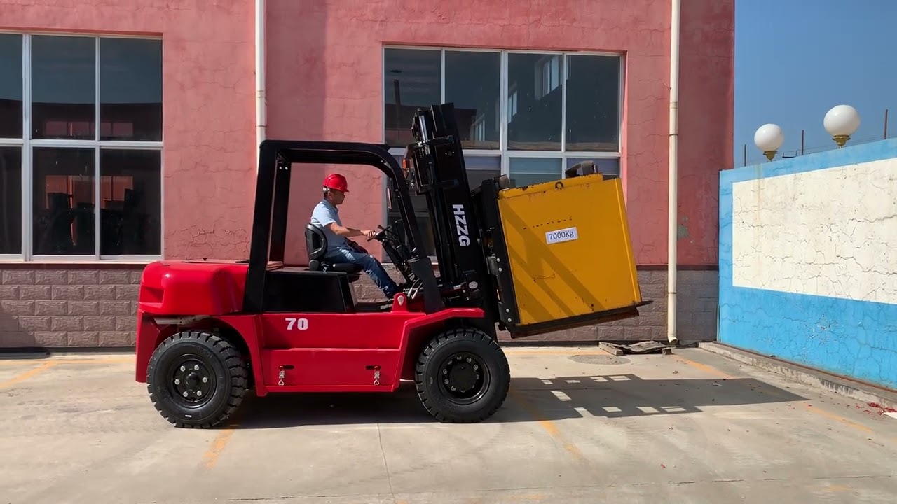 7 tons standard diesel forklift testing