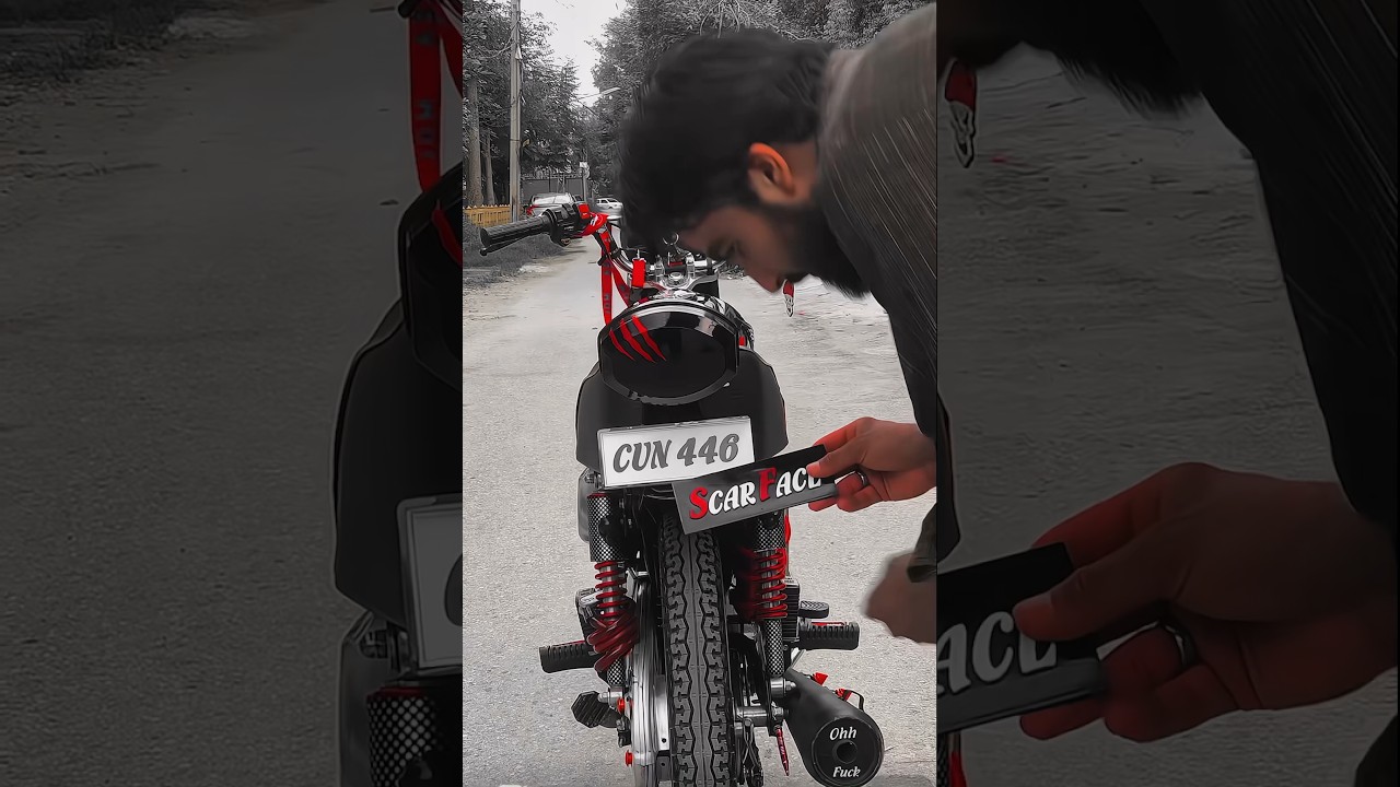 New design Number plate 🔥🥵 125 || honda 125 || 125 modified || honda modified || bike modified