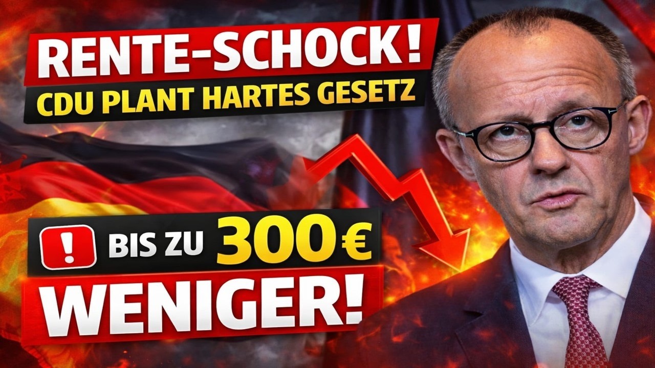 Renten-Schock droht: Bis zu 300€ weniger im Monat – CDU plant hartes neues Gesetz!