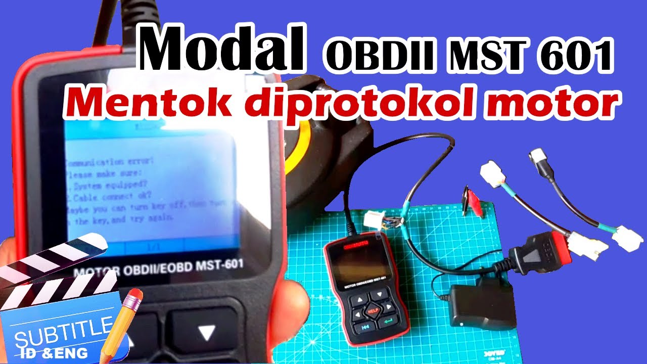 bikin scanner ECU motor OBDE MST 601 gagal di protokol saat tes dihonda FI