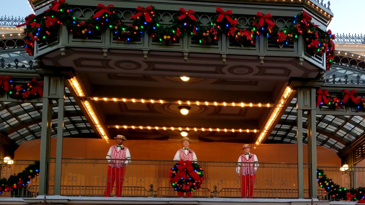 Dapper Dans Trio Christmas Performance Disney World Magic Kingdom Dec. 2020