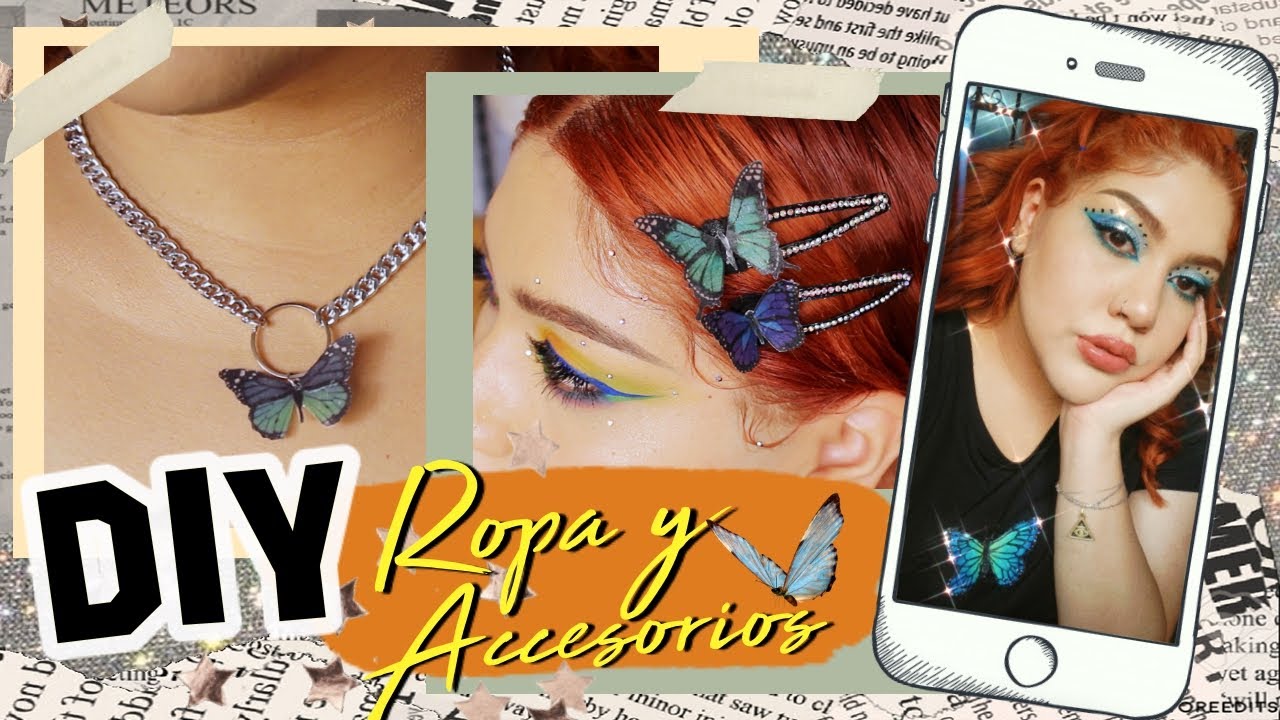 DIY Accesorios y ROPA de Mariposa *AESTHETIC*