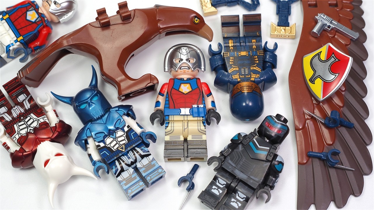 LEGO Peacemaker | White Dragon | Blue Dragon | Bloodsport | Christopher Smith Minifigures KT1079