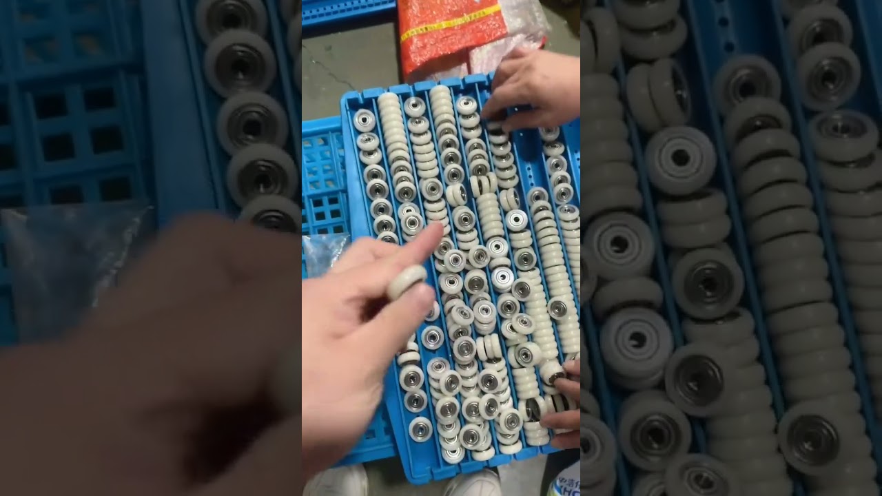 aluminium sliding window roller, POK coated bearing wheel