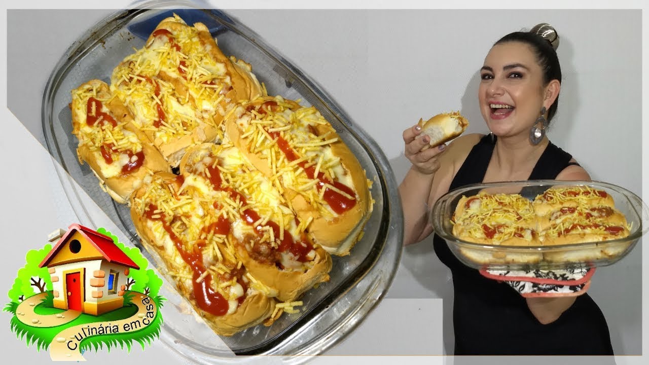 CACHORRO QUENTE DE FORNO - Culinária em Casa