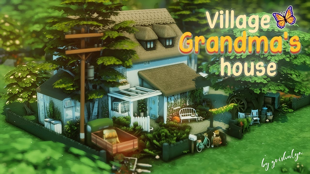 Домик у бабушки в деревне 🌼 | Строительство | The Sims 4 | Speed Build | No CC