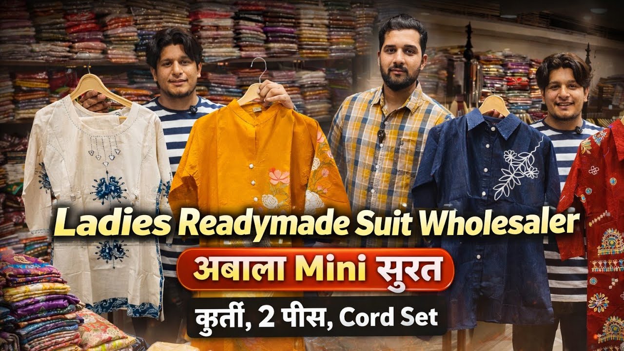 2026 Vol:-6 Readymade सूटों का Mini सूरत।अंबाला Mini सूरत।यहां मिलेंगे 100₹ से कुर्ती,Cord Set,3 पीस