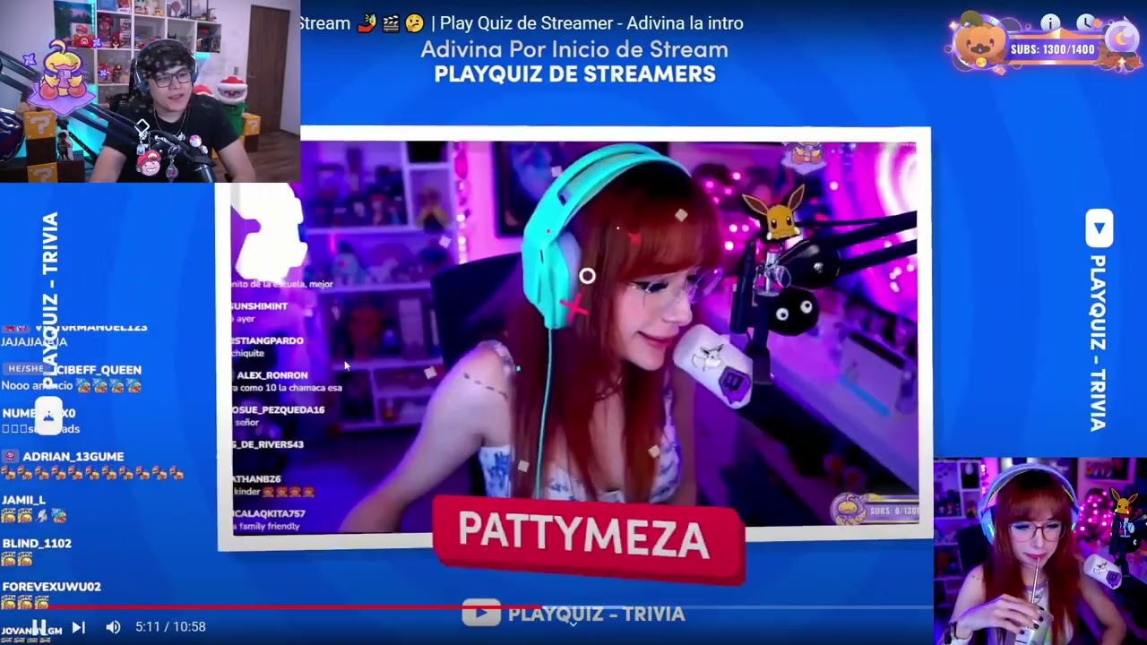 Patty reacciona a Aldo adivinando su intro en PlayQuiz!!!