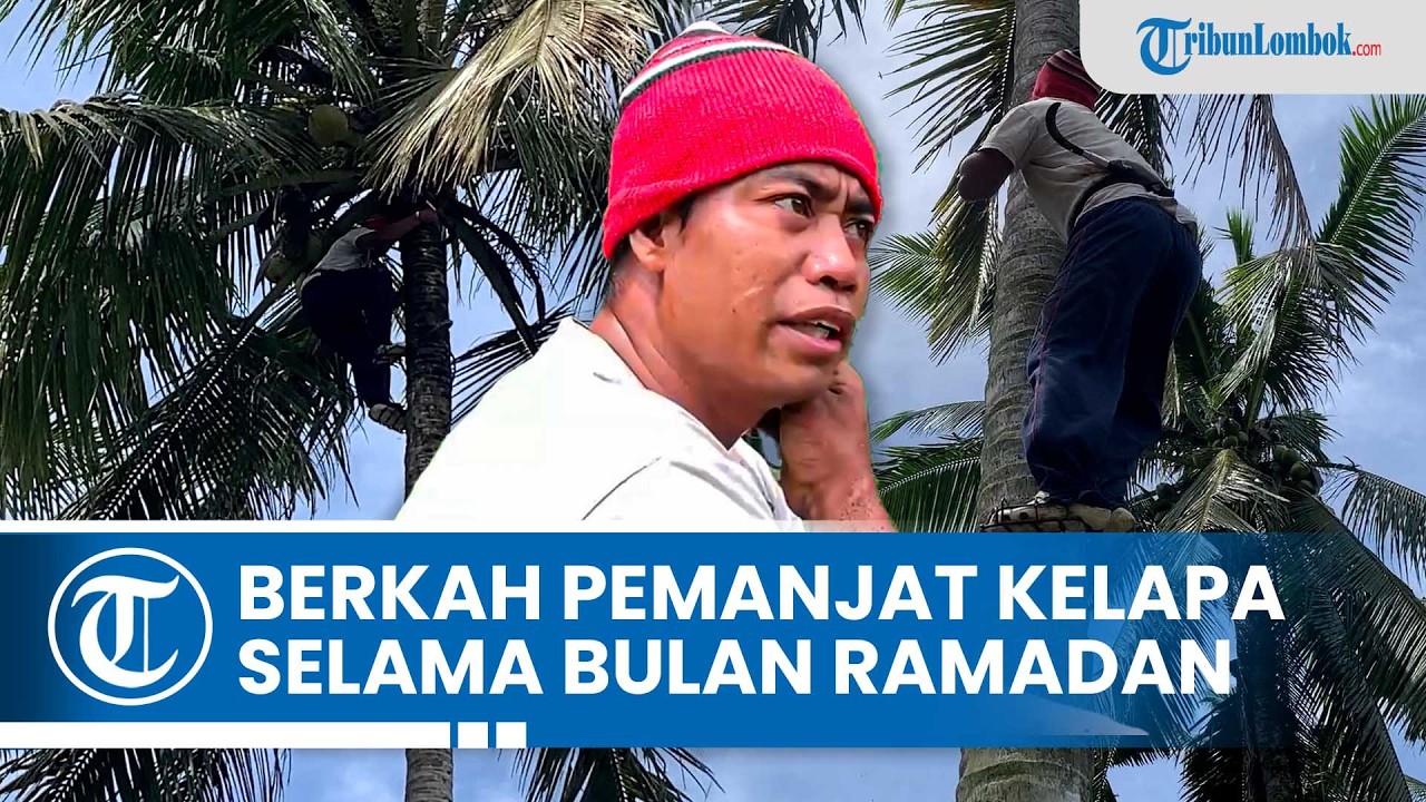 Kisah Sudirman, Pemanjat Kelapa yang Banjir Pesanan di Bulan Ramadan