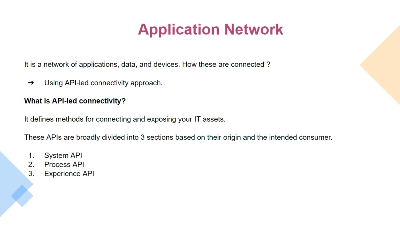 Application network in Mulesoft