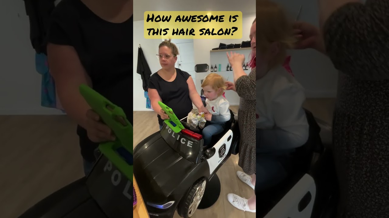 Awesome kids hair salon 😻😎 #firsthaircut #hairstyle #haircut #hairstylist #hair #kids #shorts