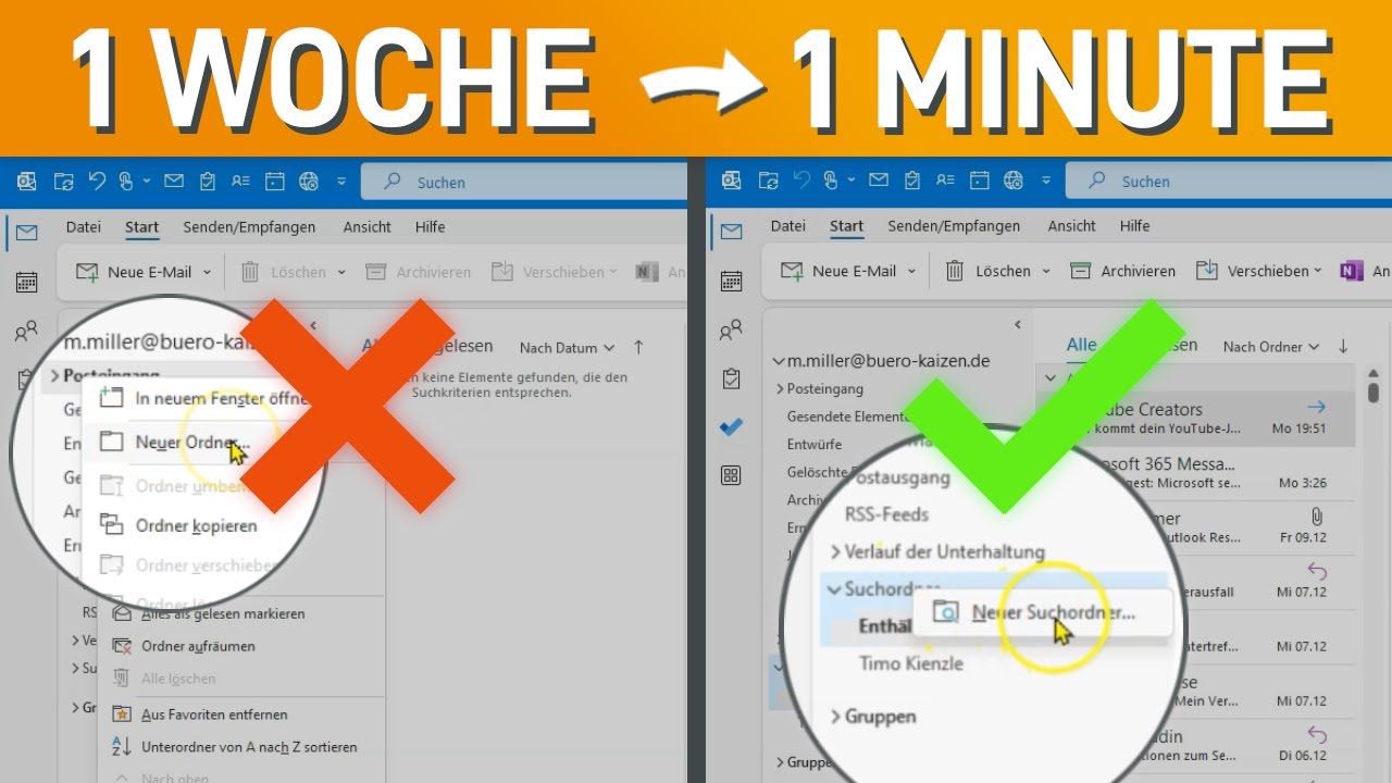 🔥 Outlook Ordnerstruktur: Extreme Zeitersparnis dank Automatisierung