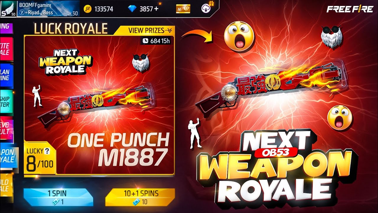  NEXT WEAPON ROYA🤩 FREE FIRE || FREE FIRE NEW UPDATE || TODAY FREE FIRE NEW EVENT