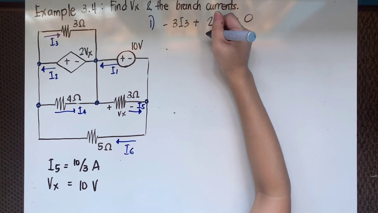 Network Analysis: Solving Network with Dependent Voltage Source using Kirchhoff’s Law (Taglish)