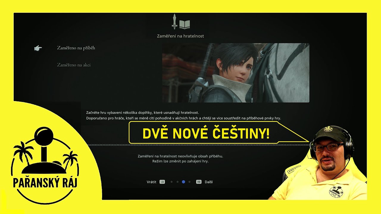 Přeložili jsme dal&scaron;&iacute; dvě hry: FINAL FANTASY XVI a Pizza Bandit | Pařansk&eacute; če&scaron;tiny od Maru&scaron;ky | CZ 4K