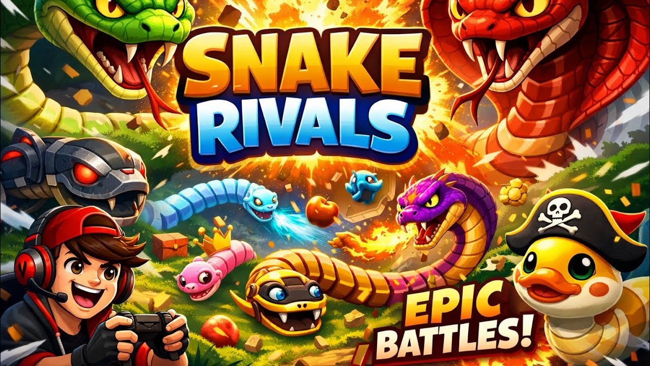 Epic Snake Rivals Battle 🐍 Clutch Win at Last Second! 🥈