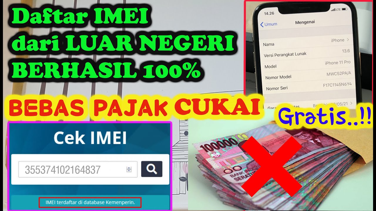 CARA DAFTAR IMEI dan HITUNG PAJAK dari LUAR NEGERI | INFO TKI TERBARU