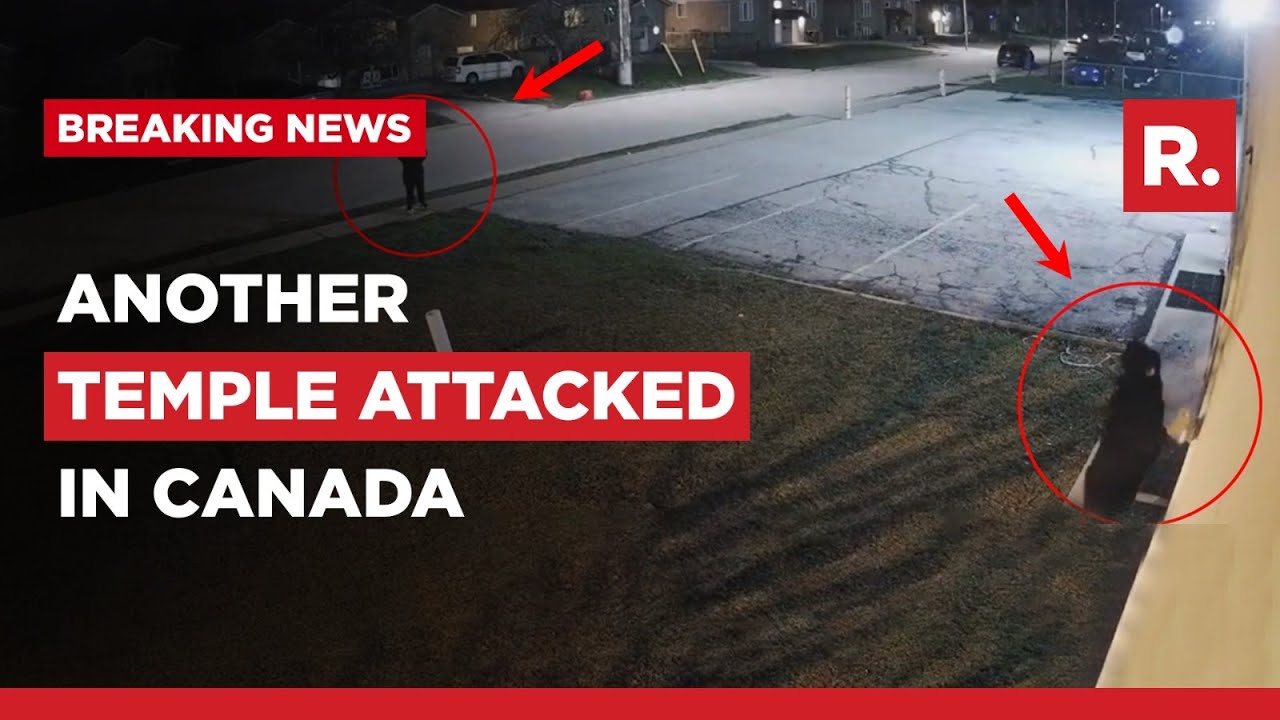Hindu Temple Attacked In Canada's Windsor; Vandalism Caught On Camera