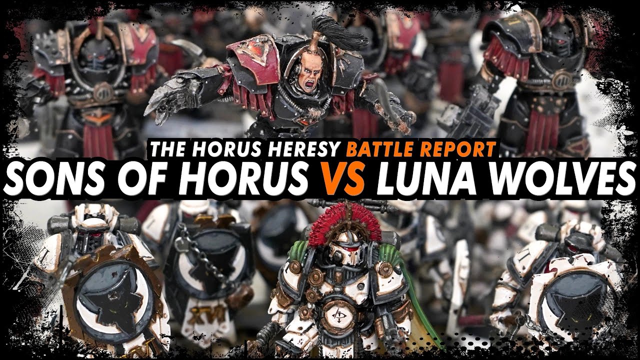 Luna Wolves vs Sons of Horus - The Horus Heresy (Battle Report)