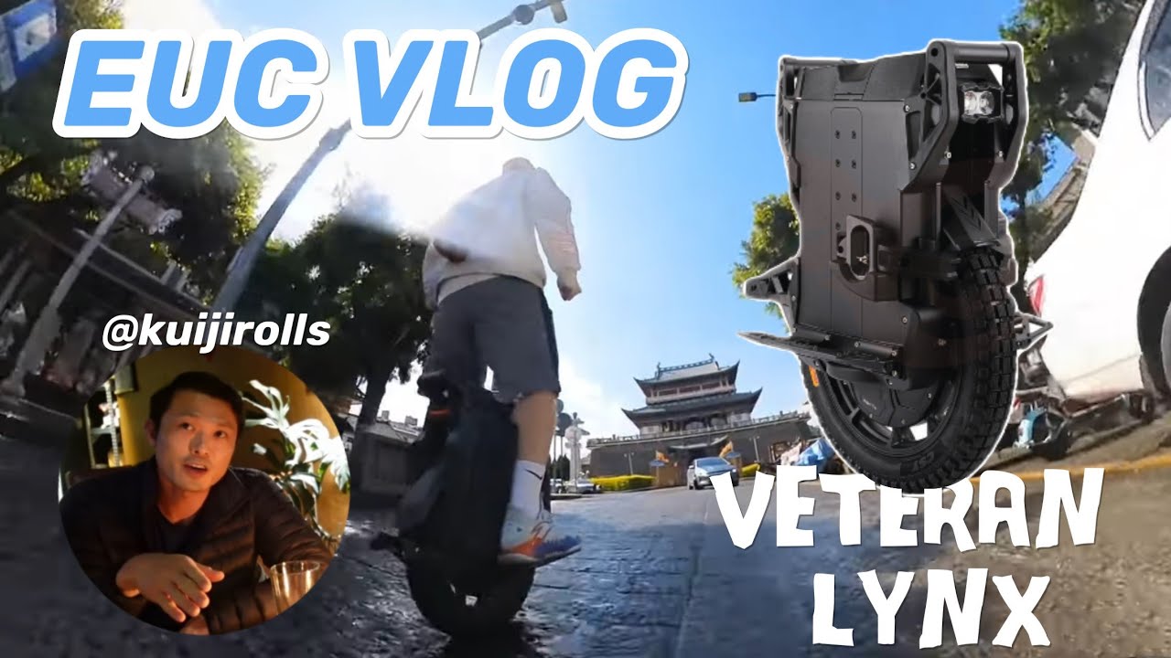 Ride sesh/night life in Dali with @Kuji Rolls  An electric unicycle Vlog.